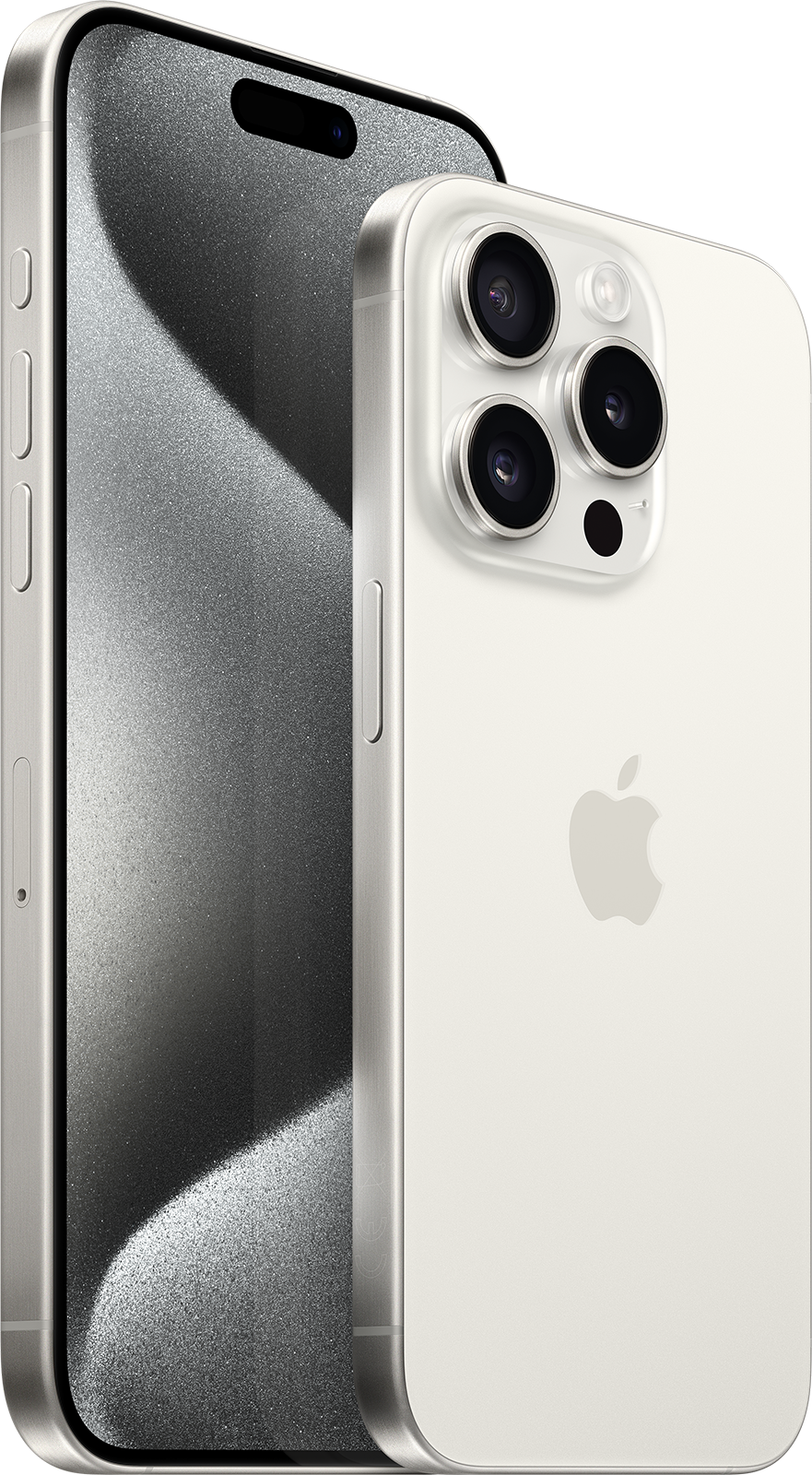 iPhone 15 Pro Max, iPhone 15 Pro White Titanium Combo